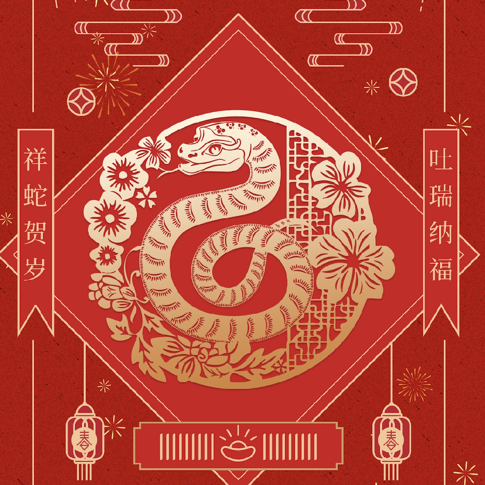 瑞蛇攜福至，萬(wàn)象啟新程